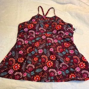 NWT 1X Tankini Bathing Suit Top